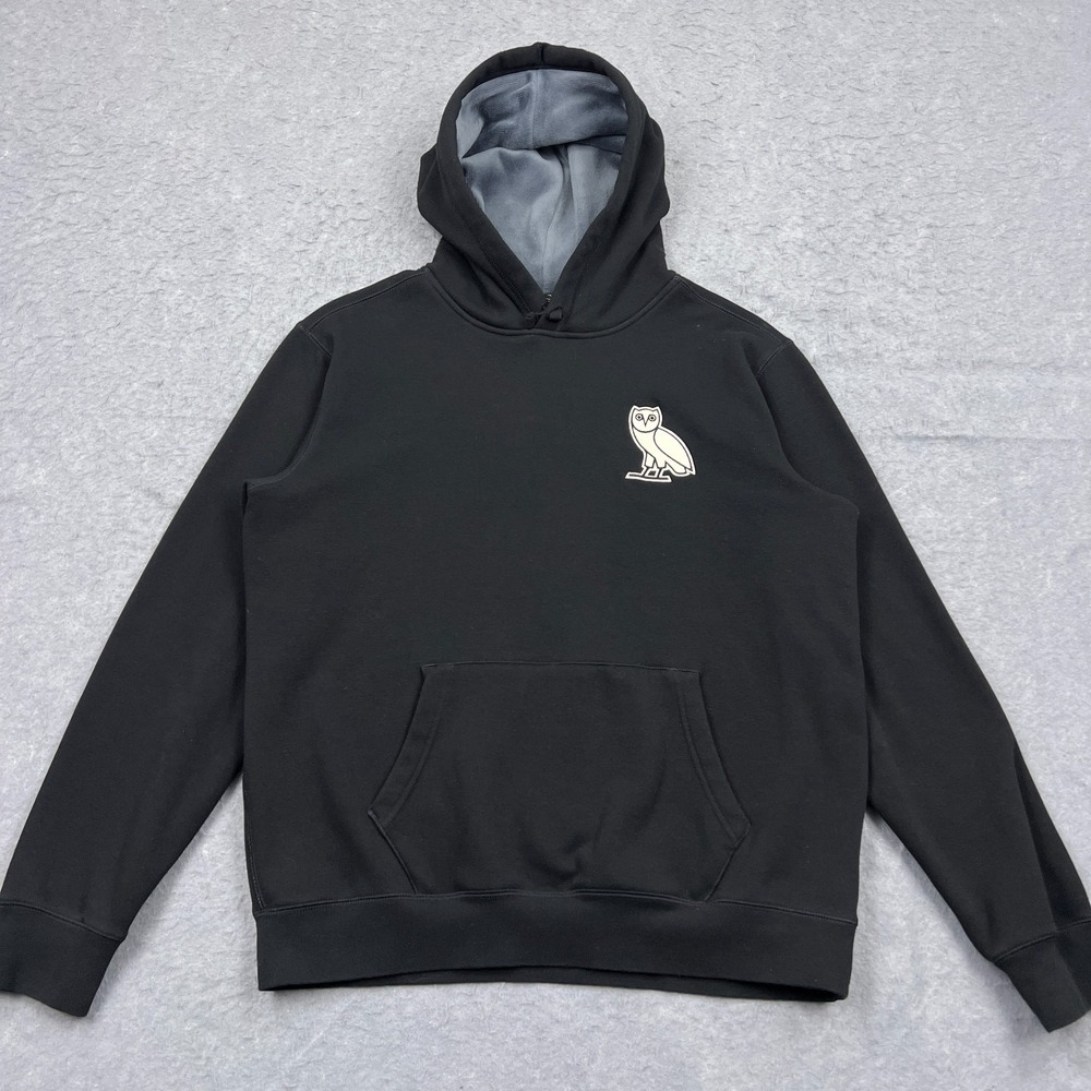OVO Drake Hoodie Men's‎ Large Black Lined Heavy Sweatshirt Octobers Very Own Owl